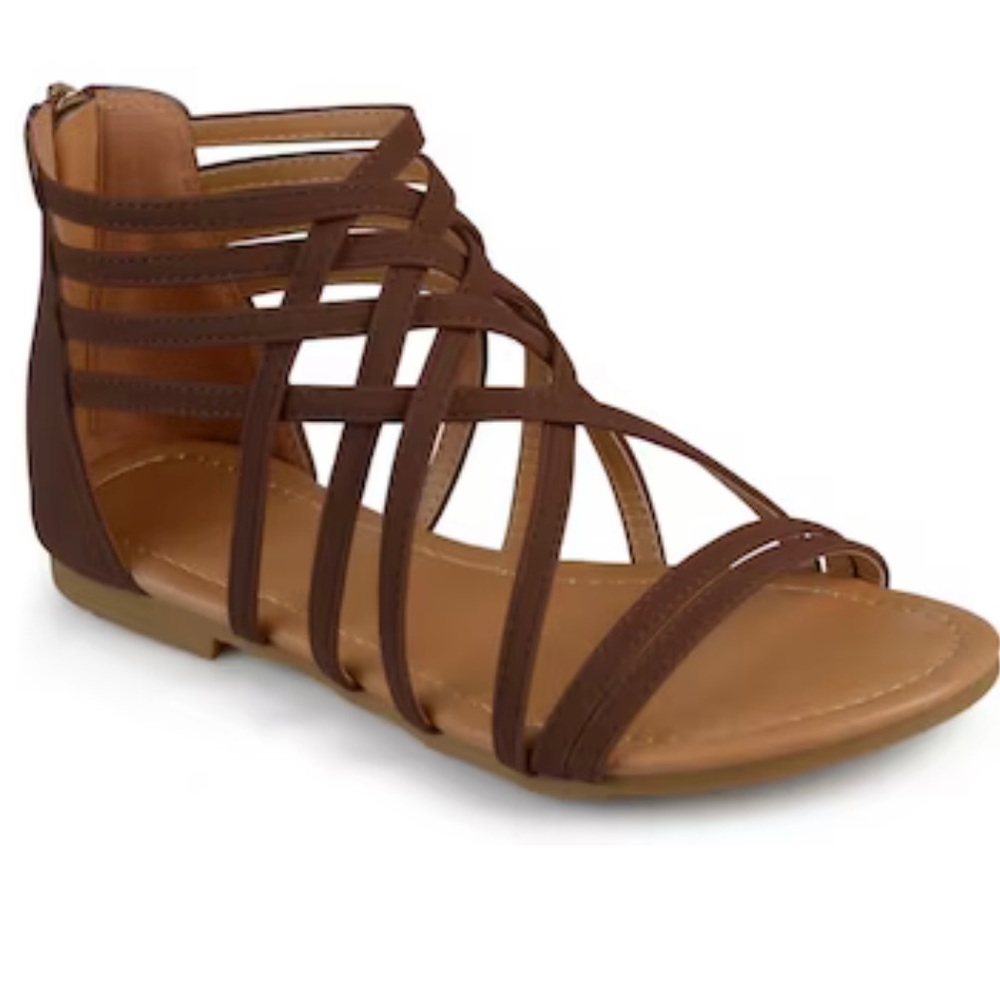 Women’s Brown Caramel Gladiator Sandals Size 11 New Without Tags